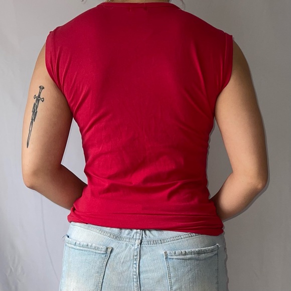 Red Cut-Out Tank - Picture 2 of 5